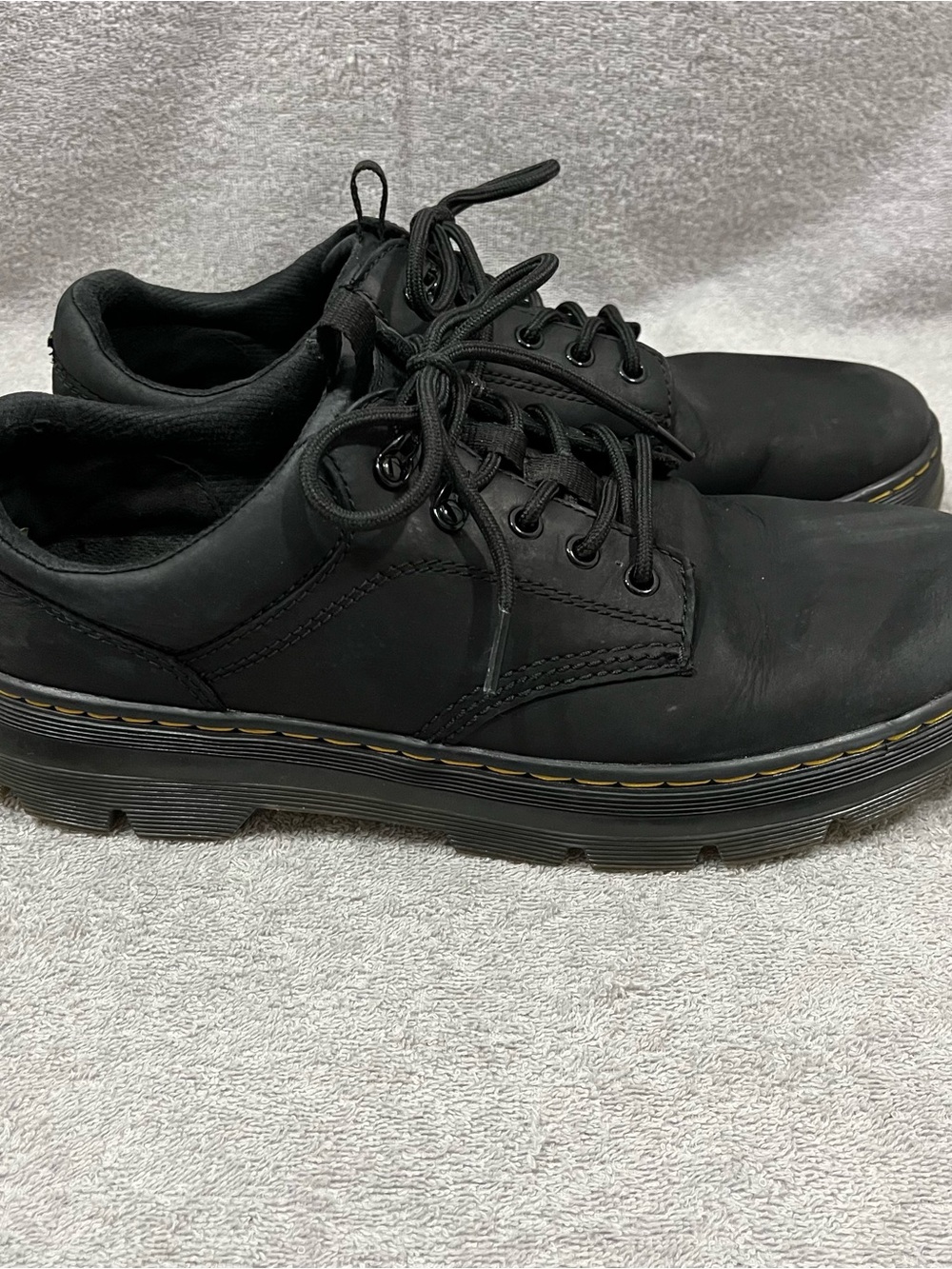 Doc Dr Martens Reeder Oxford Shoes Men’s Size 12 Black Air Wair LA004 (Read)